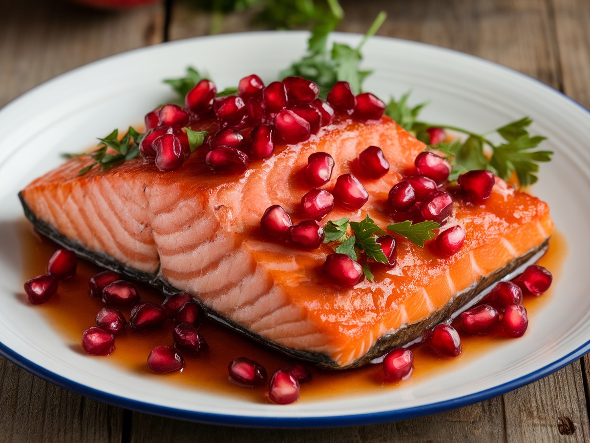 Delicious-Pomegranate-Glazed-Salmon-recipe