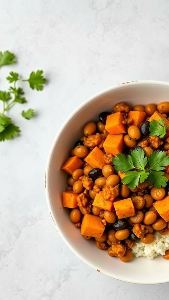 Curried Lentil and Sweet Potato Bowl