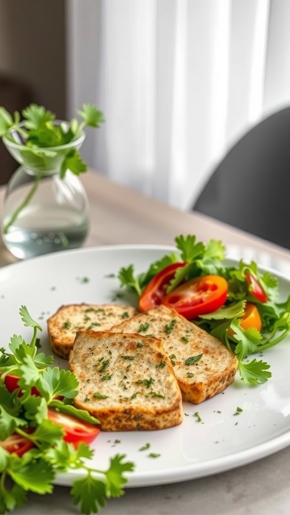 Herb-Crusted Tofu Steaks - Diabetes-Friendly Meals